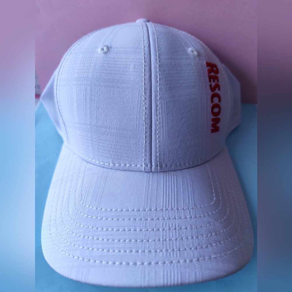 4/$50⭐️White RESCOM AJM Headwear A-flex Hat Cap Size S/M